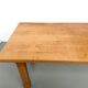 XL brutalist dining table in solid oak