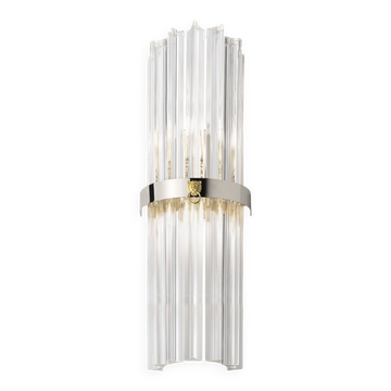 “belt” triedro murano glass wall sconce decorated