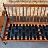 60s 70s teak sofa 3 seater couch seating set Danish Modern Design Denmark