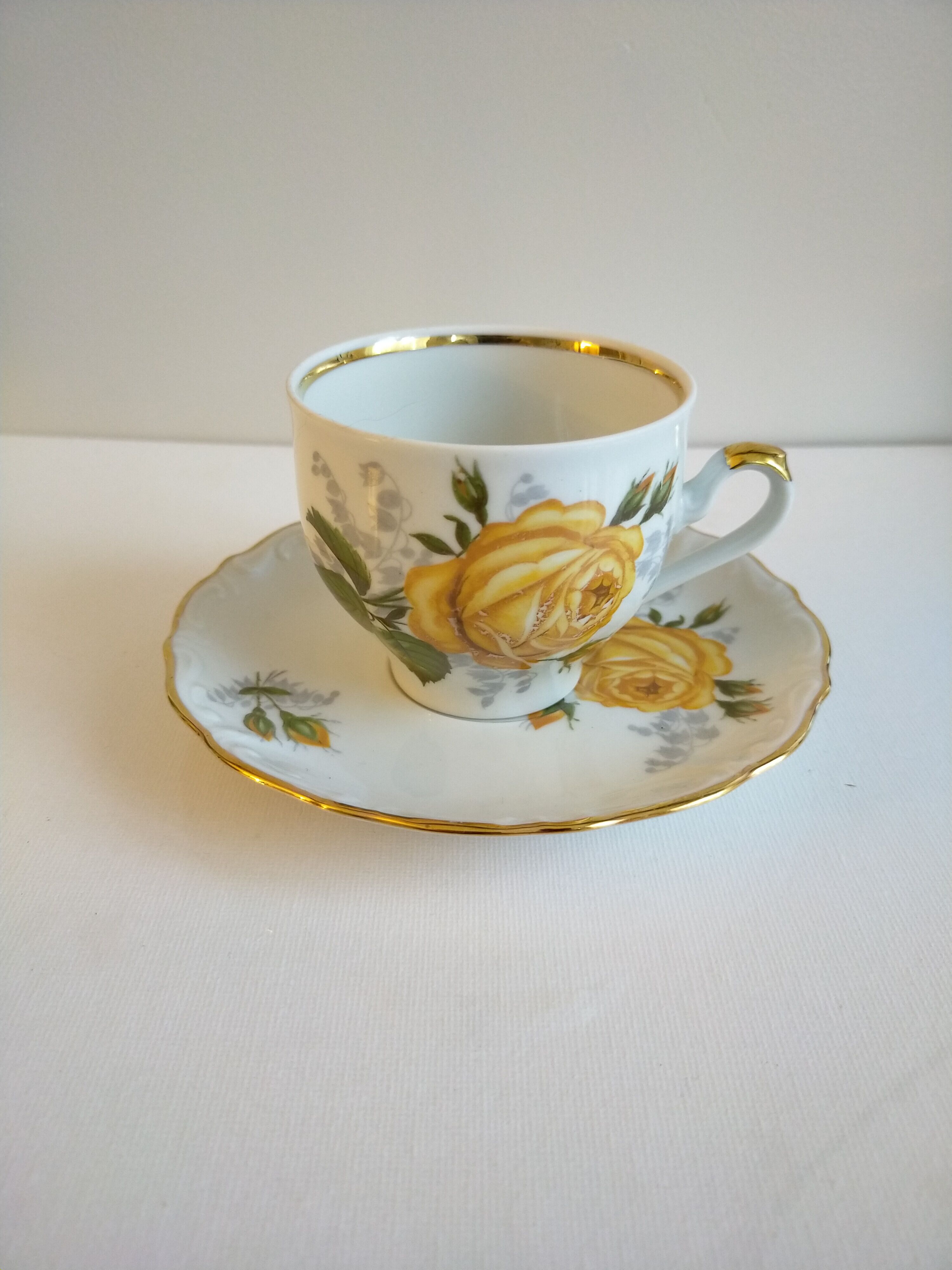 Porcelain cup and under cup