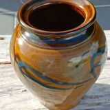 Vase en grès émaillé flammé