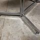 Vintage industrial table desk chrome oak