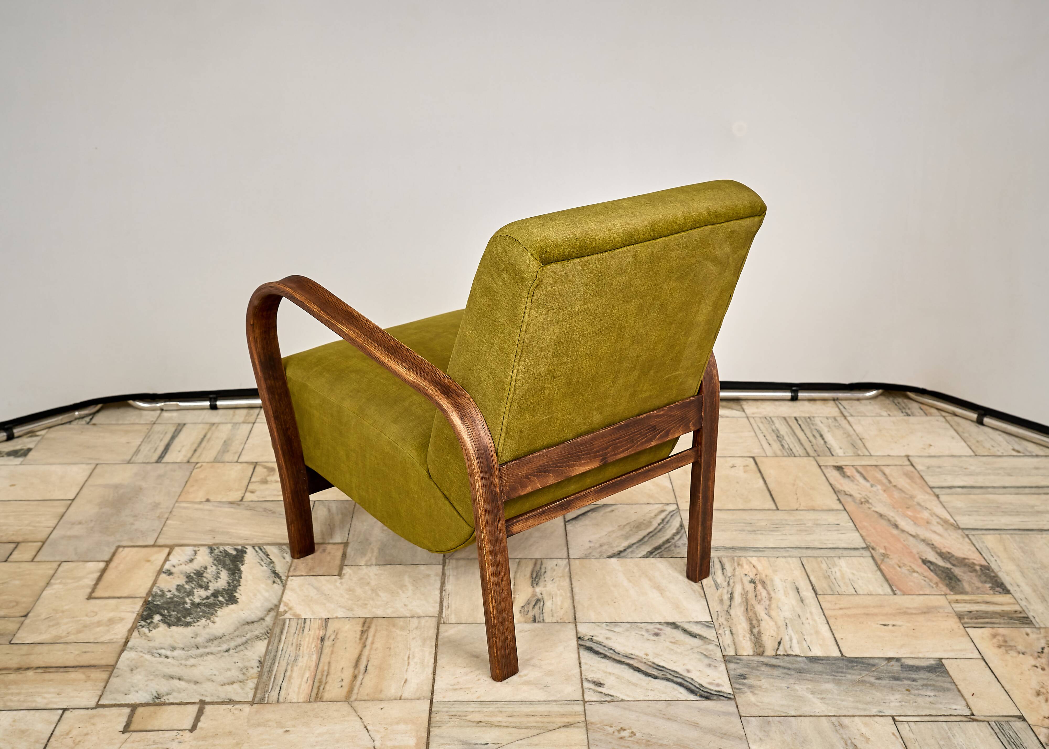 Armchair designed by K. Kozelka and A. Kropacek, Interier Praha, Czechoslov