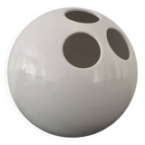 Vase Sphérique • Bowling • Porcelaine Vitrifiée •  Enzo Bioli • Il Picchio • 1970