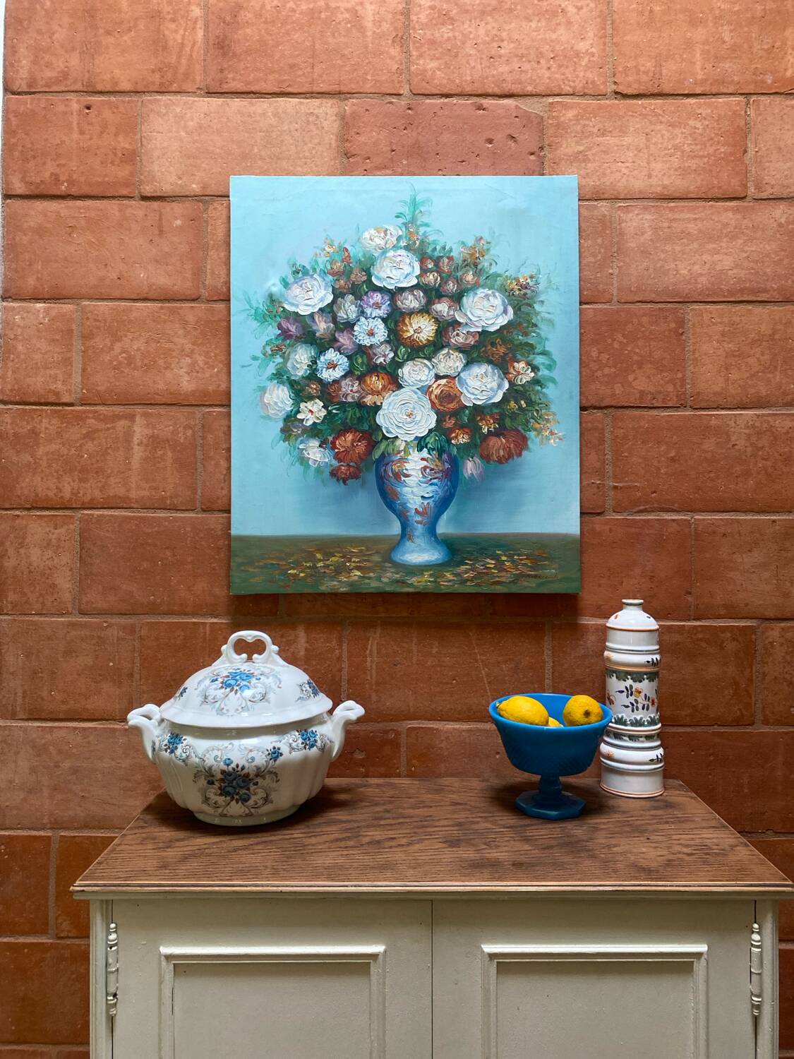 Vintage oil on canvas