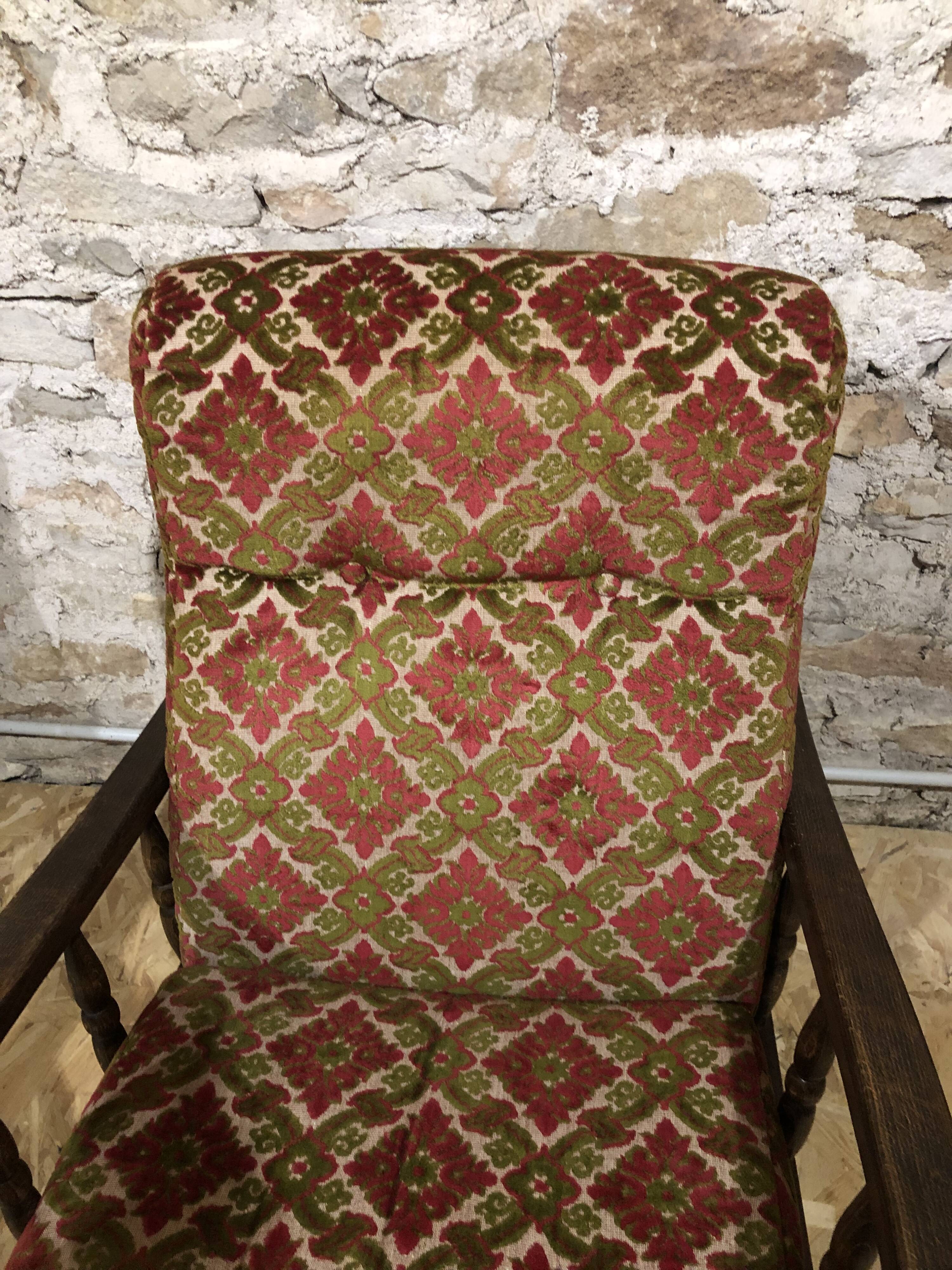 Vintage velvet armchairs