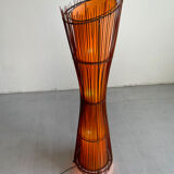 Vintage French 1980's Sculptural Floor Lamp Kobe; Japandi Organic Form