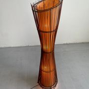 Vintage French 1980's Sculptural Floor Lamp Kobe; Japandi Organic Form