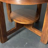 Table d'appoint ou table basse Art Déco néerlandaise en acajou, milieu du XXe siècle, vers 1940-1950