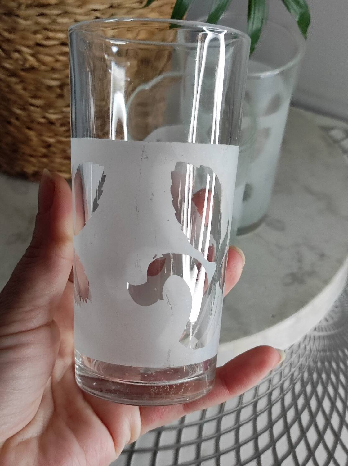 Wheat ear pattern glasses