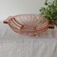 Vintage pink glass fruit cup year 40-50