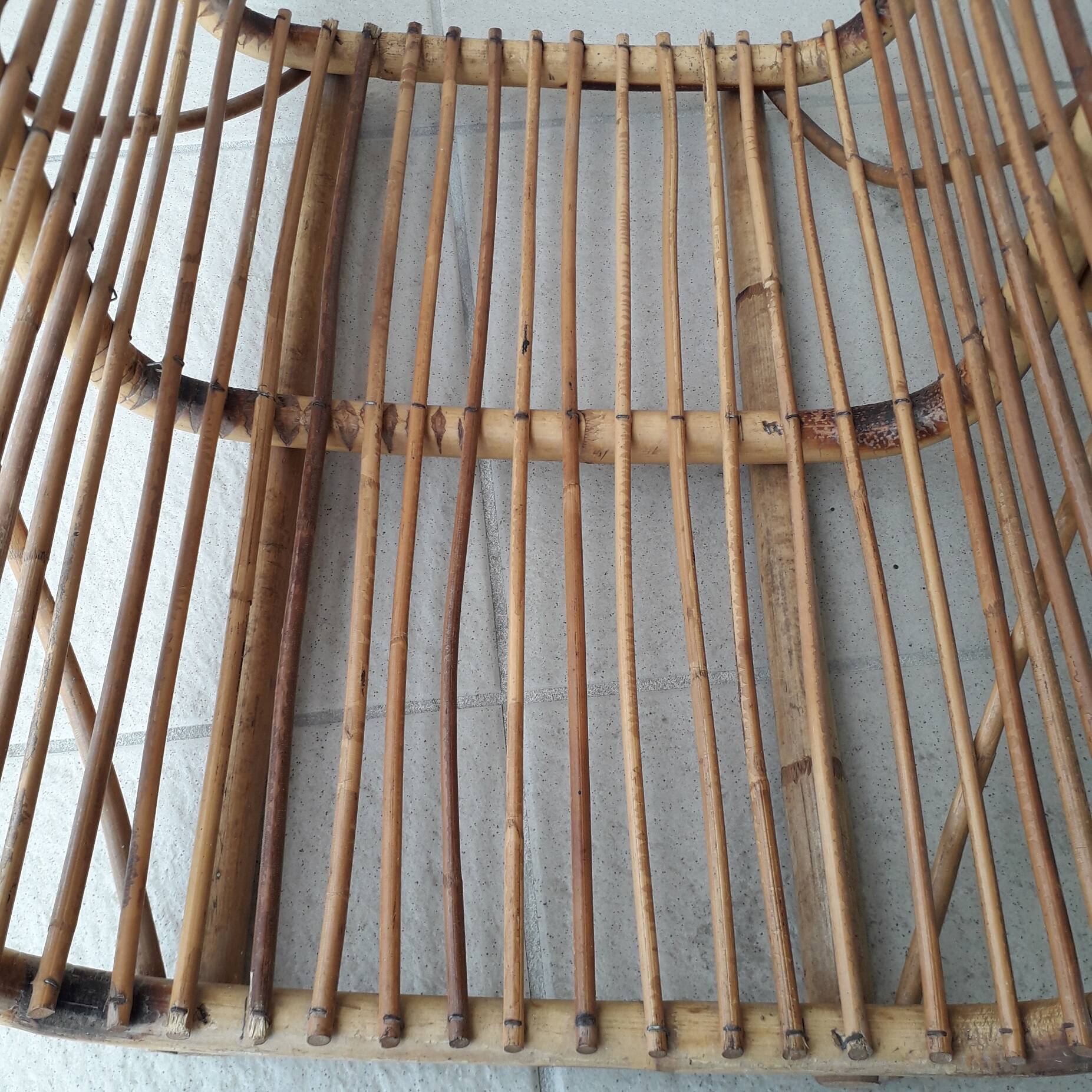 Rattan wooden basket