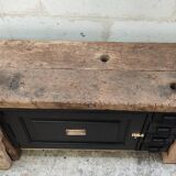 Old Lille workshop workbench with one door and four drawers