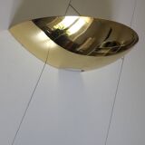 Half moon brass wall light 40 cm