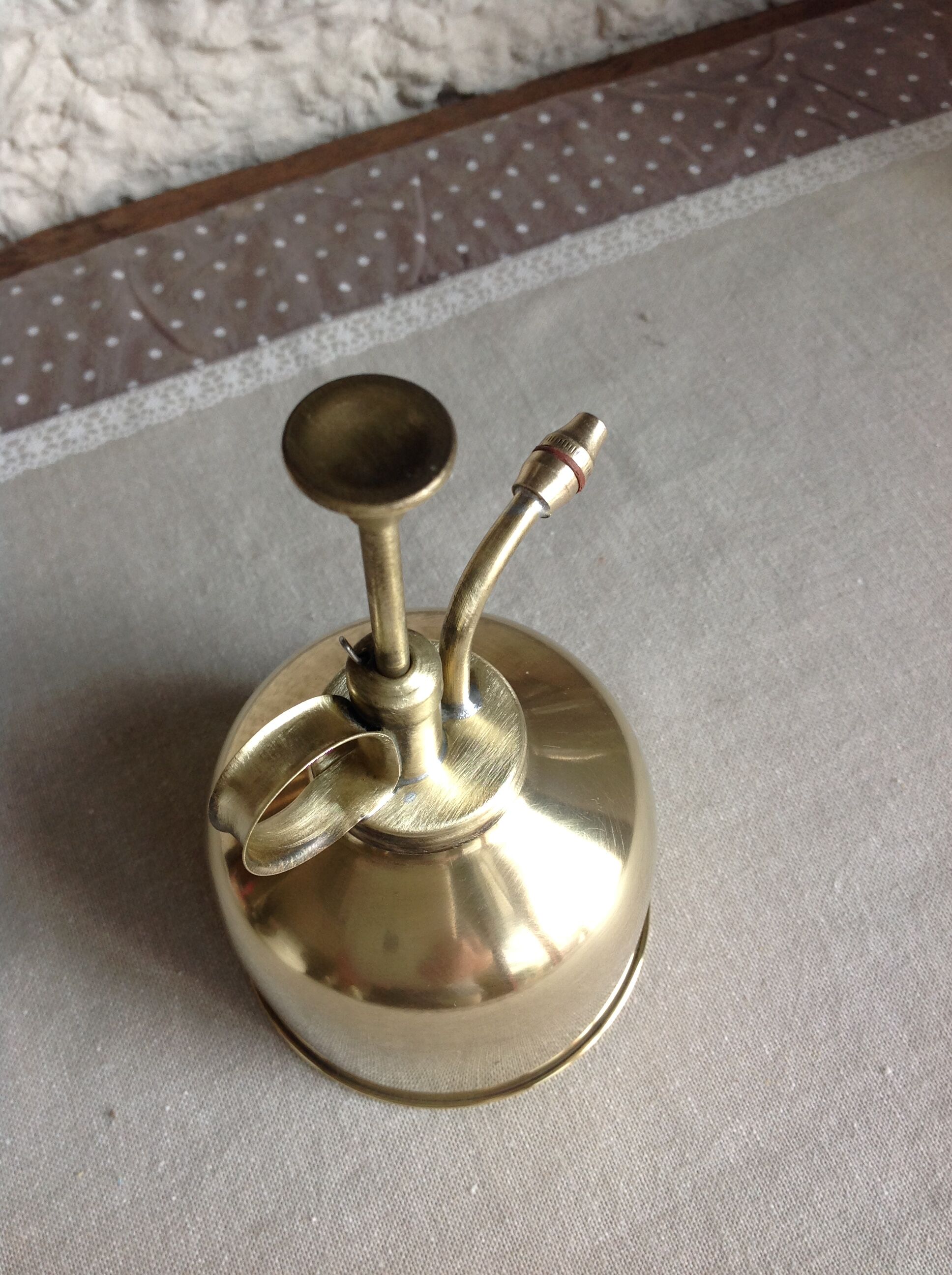 Old brass vaporizer