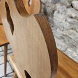 Set of 4 brutalist chairs 1970"