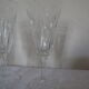 Ensemble de 6 coupes a champagne verre taillé transparent