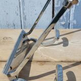 Nickel-plated brass coat rack