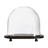 Glass bell with pacific base
