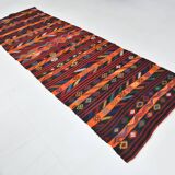 Rug For Hallway Orange Kilim Runner Rug, 119x371Cm