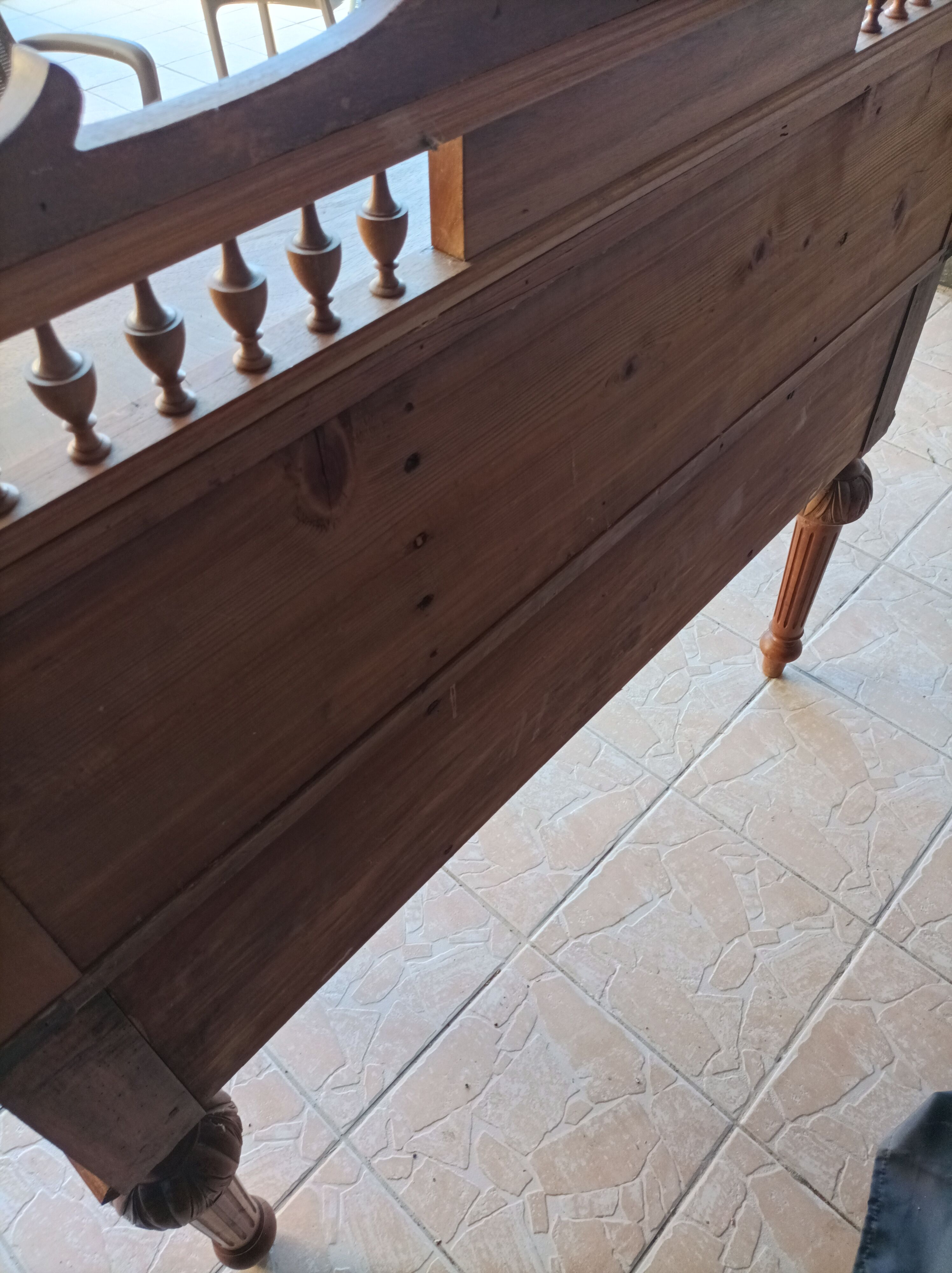 Louis XVI style walnut desk