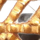 Vintage gilded mirror with glazing beads