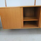 danish wall shelf unit in teak from the 60s by Kai Kristiansen