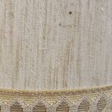 Glass and brass floor lamp