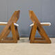 Chaises de salle à manger brutalistes vintage, ensemble de 6 - années 1960