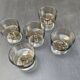 5 vintage champagne coupes