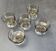 5 vintage champagne coupes