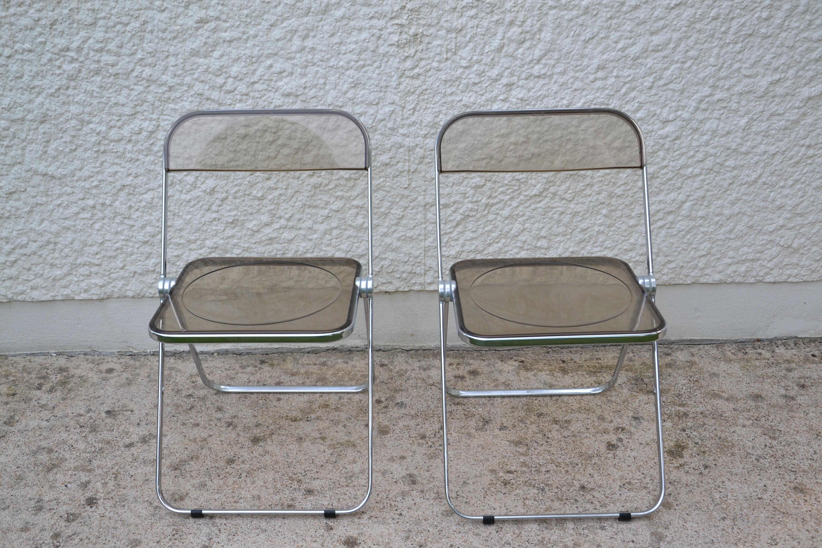 Plia chairs by Giancarlo Piretti for Castelli 1970