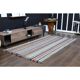 1970s Vintage Turkish Oushak Handmade Wool & Cotton White Rug 146x261