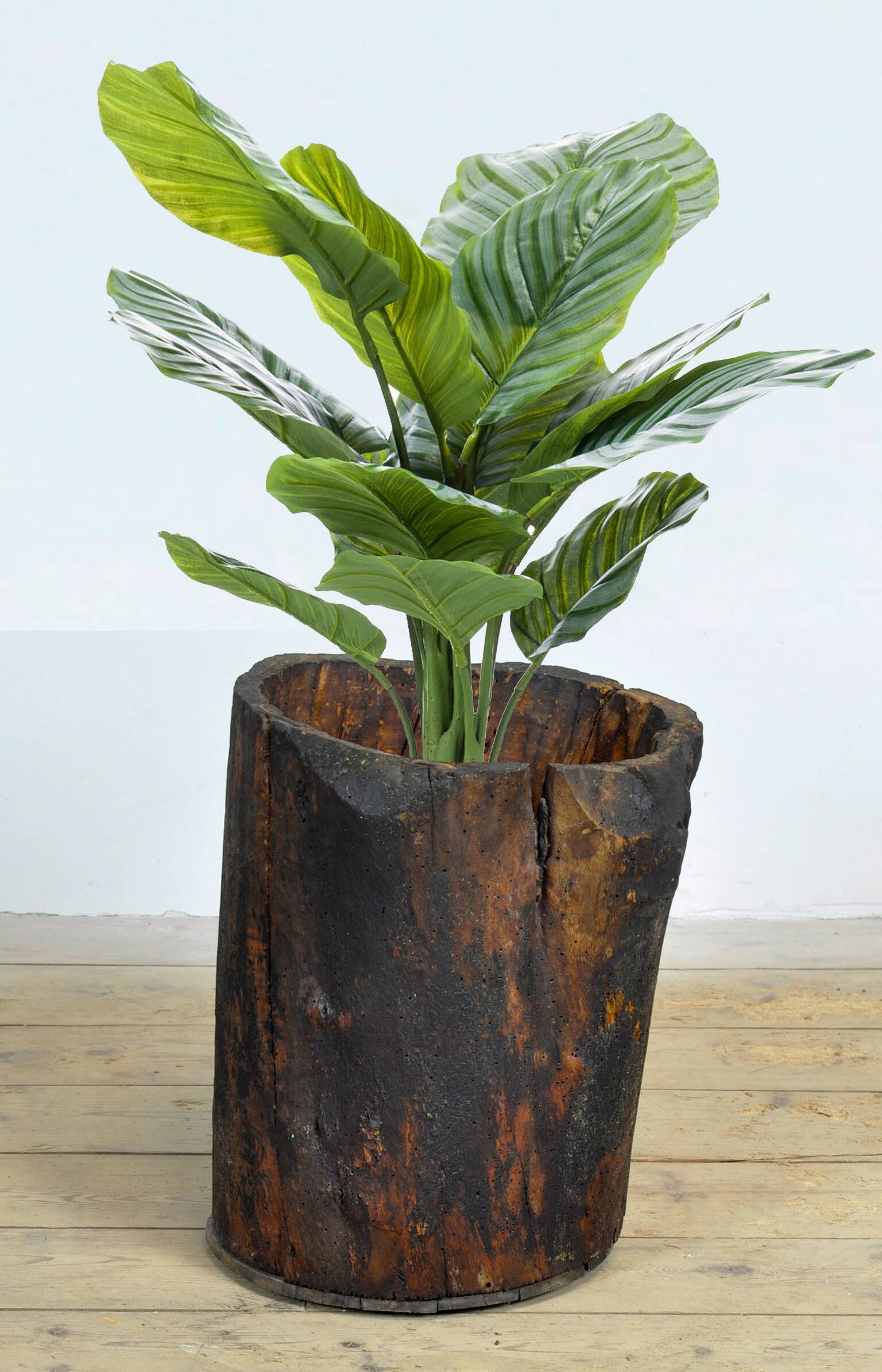 Primitive storage barrel/planter, circa 1900