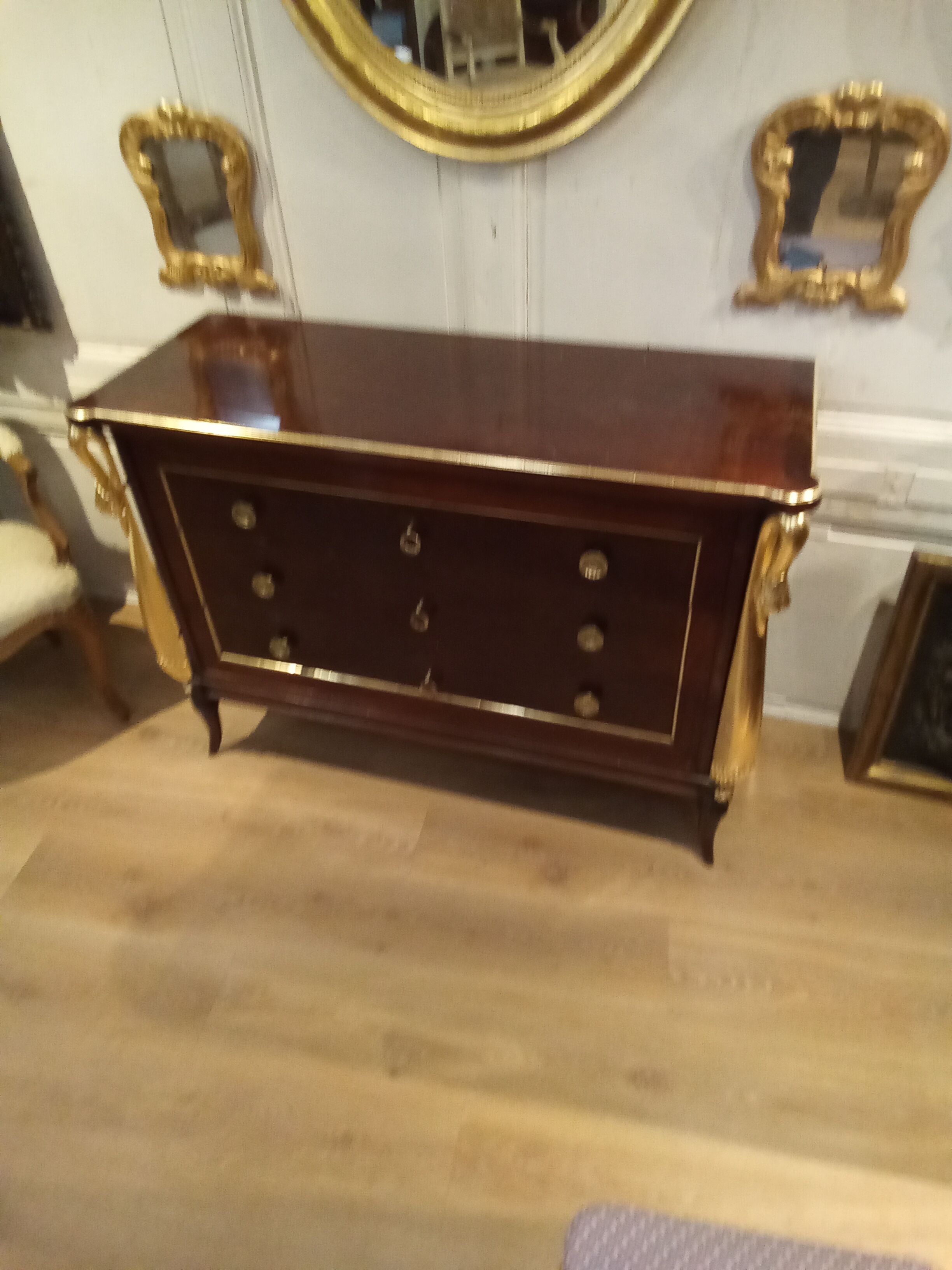 Chest of drawers swan neck