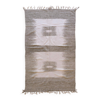 Sage Green Kilim Rug - 312 x 188 cm