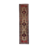 Tapis traditionnel tribal en laine runner long tapis en laine orientale fait à la main 100x450cm