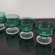 Set of 6 glasses of champagne Cavalier Luminarc vintage emerald green