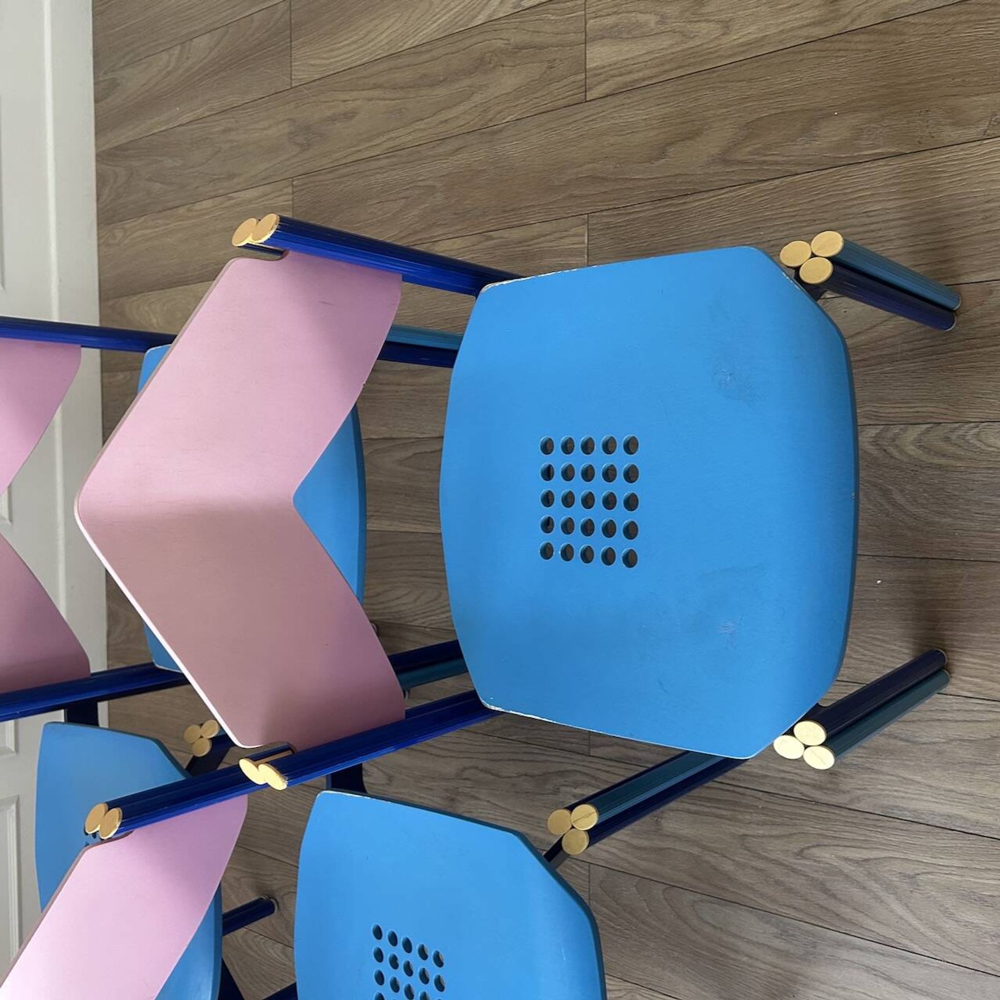 Lot de 4 chaises années 80