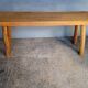 Bench 100 cm old solid wood patinated