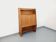 Vintage oak wood secretary bookcase storage furniture