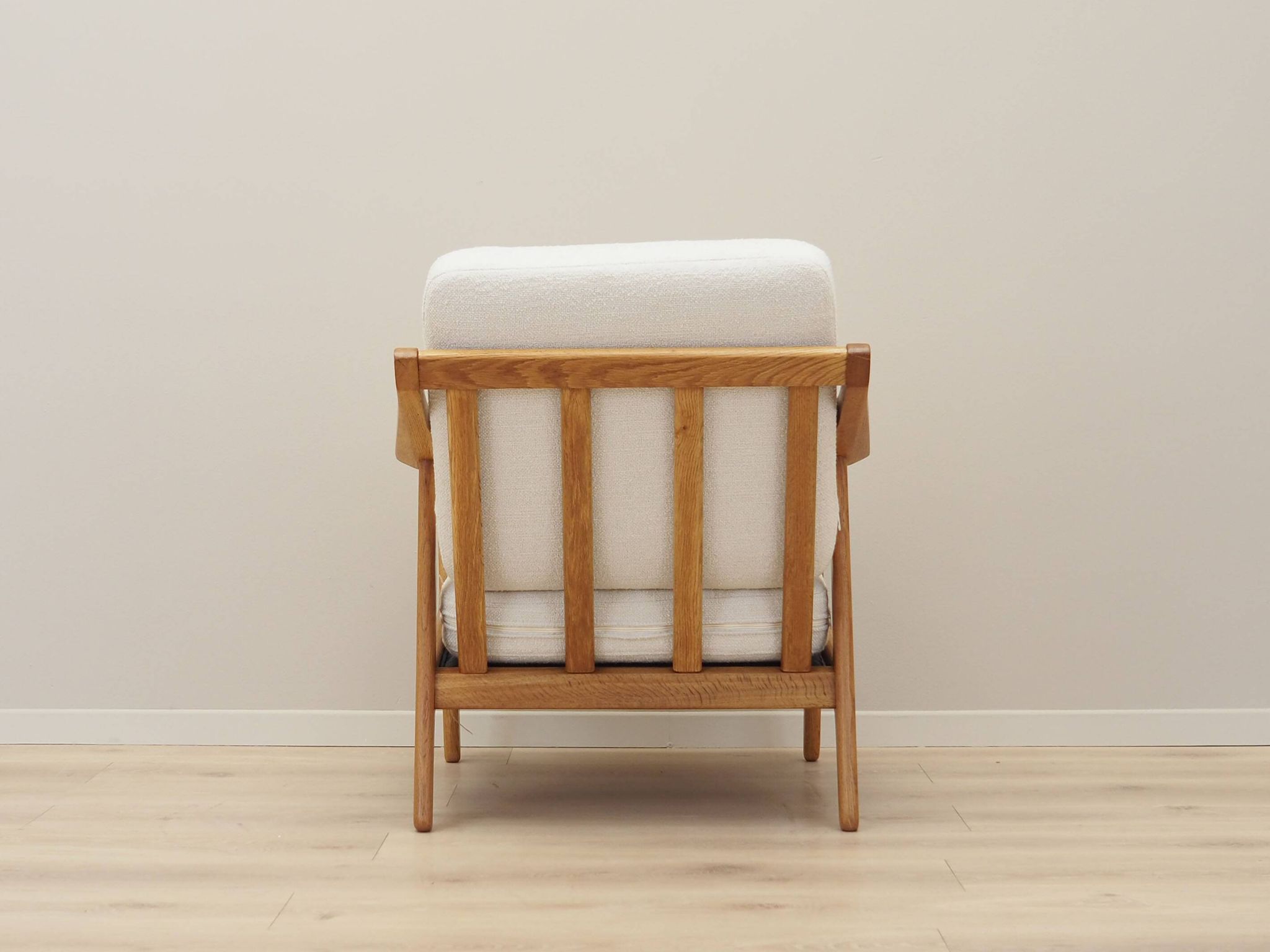 Oak armchair, Danish design, 1960s, designer: H. Brockmann Petersen, production: Randers Møbelfabrik