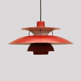 The genuine Danish item - PH5 pendant - original red colour - Louis Poulsen -