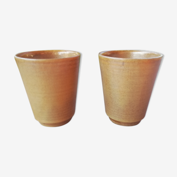 Set of sandstone cups