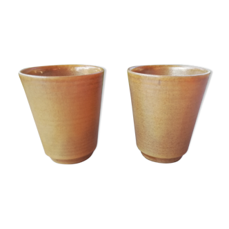 Set of sandstone cups