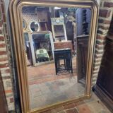 Mirror Louis Philippe 19th gold 144h/106l cms
