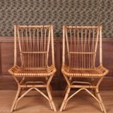 Pair of rattan chairs