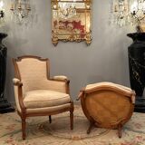 Pair of Louis XVI style walnut shepherdesses circa 1900