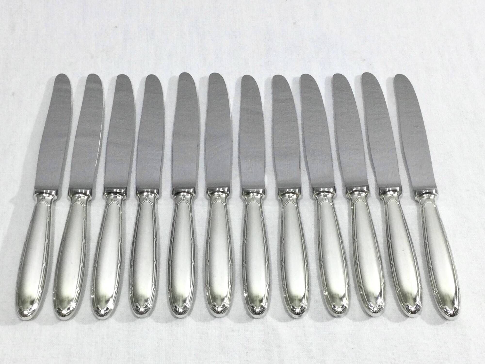 Christofle - Ménagère 61 pièces Rubans Croisés Métal Argenté