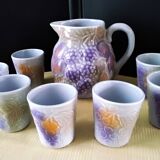 Cider or lemonade service in a Salins les Bains jug.